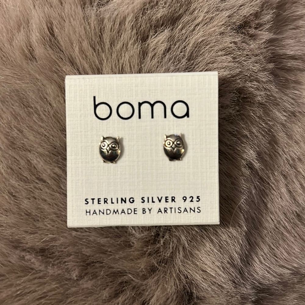 Owl Sterling Silver Earrings